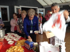 Starting out with chowder and cornbread