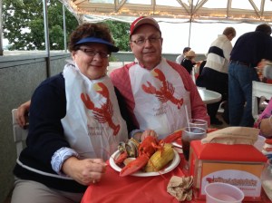 Did she really eat any of this lobster?